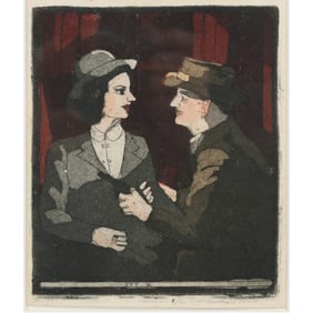 Robert Andrew Parker "Spy V" Color Etching and Aquatint , Signed, Information on Verso