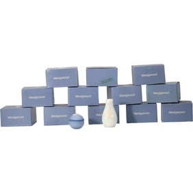 11 Matching WEDGWOOD White Lustre Table Top Bud Vases having individual boxes included