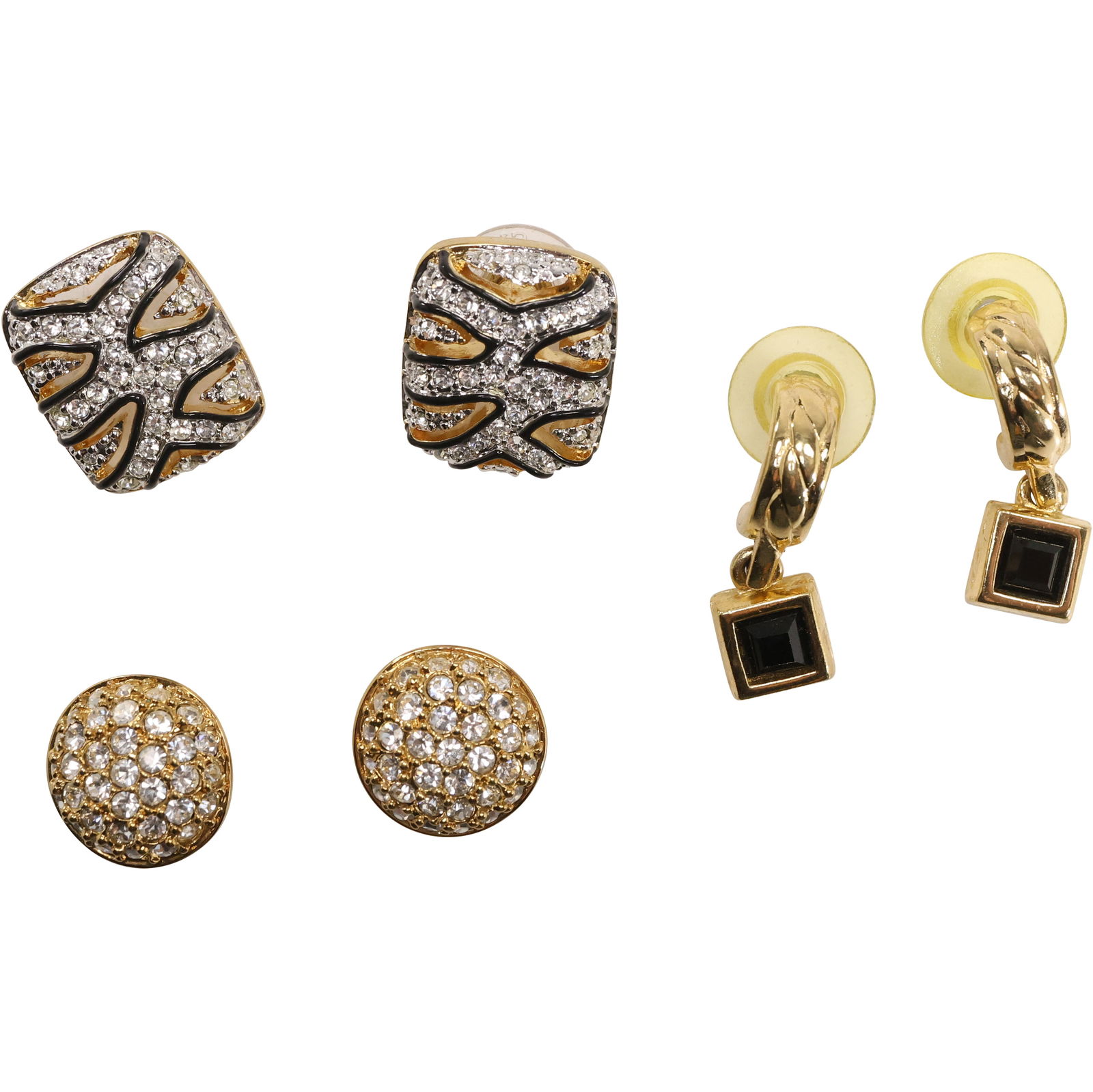 3 Pairs  Assorted Fashion Earrings with Swarovski Crystals - See Pictures (1 of 13)