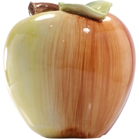 Large Italian Ceramic Apple 11.5 inches height x 10.5 inches wide
