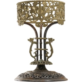 Attributed to OSCAR BACH VINTAGE IRON PLANT STAND