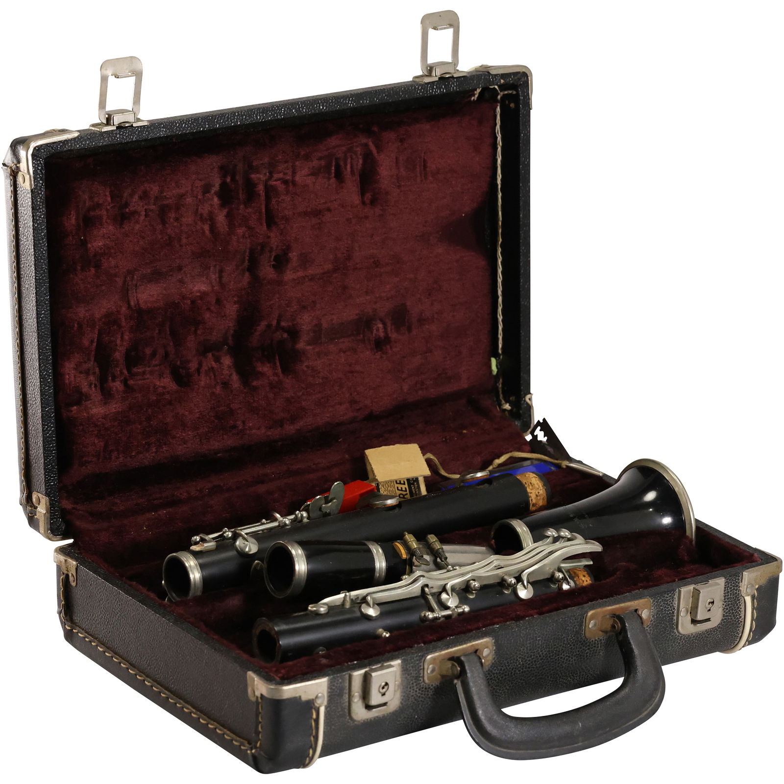 Jean Bouchet, Paris-New York, Clarinet in Carrying Case: Jean Bouchet, Paris-New York, Clarinet in Carrying Case. size: 4h x 13w