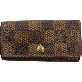 LOUIS VUITTON Key Chain Wallet 4 in. x 2 in. Checkerboard Signature Pattern