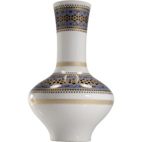 LARGE KRAUTHEIM AND ADELBERG SELB, BAVARIA, GERMANY PORCELAIN VASE FLORAL PATTERN