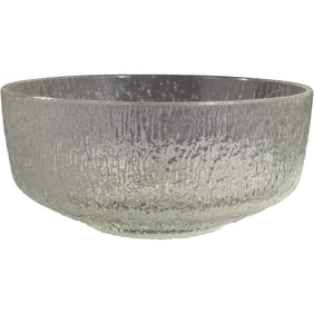 Indiana Glass Crystal Ice Tree Bark Salad Serving Bowl 10 in. diameter