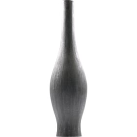 Umbra Tall Black Husk Bottle Vase 16 inches height x 4.5 in. wide, Original Label