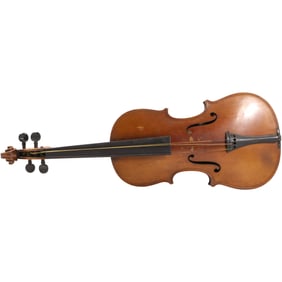Antique Violin, Bow & Case: OLE BULL SAXONY Convervatory Violin C F SCHUSTER & SON
