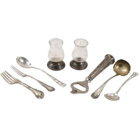 Estate Grouping 8 Assorted STERLING SILVER Items - See Pictures