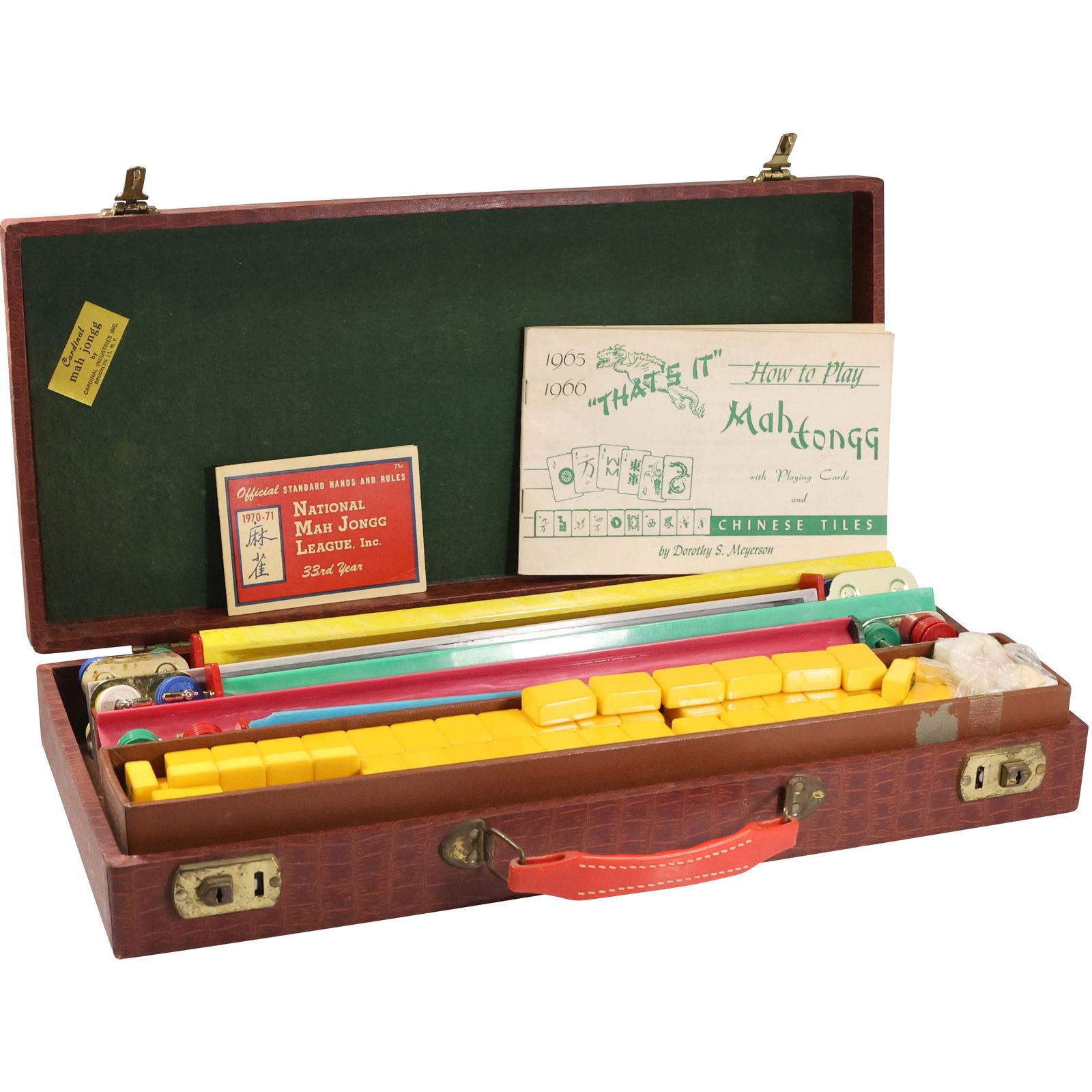 Antique Chinese Mahjong Bakelite Game Set in Carrying Case (1 of 18)