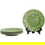 Set of 5 Luncheon Plates Cherries / Strawberries Bordallo Pinheiro Portugal Ceramic 8.5 in. dia,.