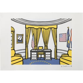 Print "The Oval Office" by Roy Lichtenstein, Signed and Numbered 111/150