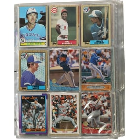 Estate Collection of Baseball Cards in a Binder - See Pictures