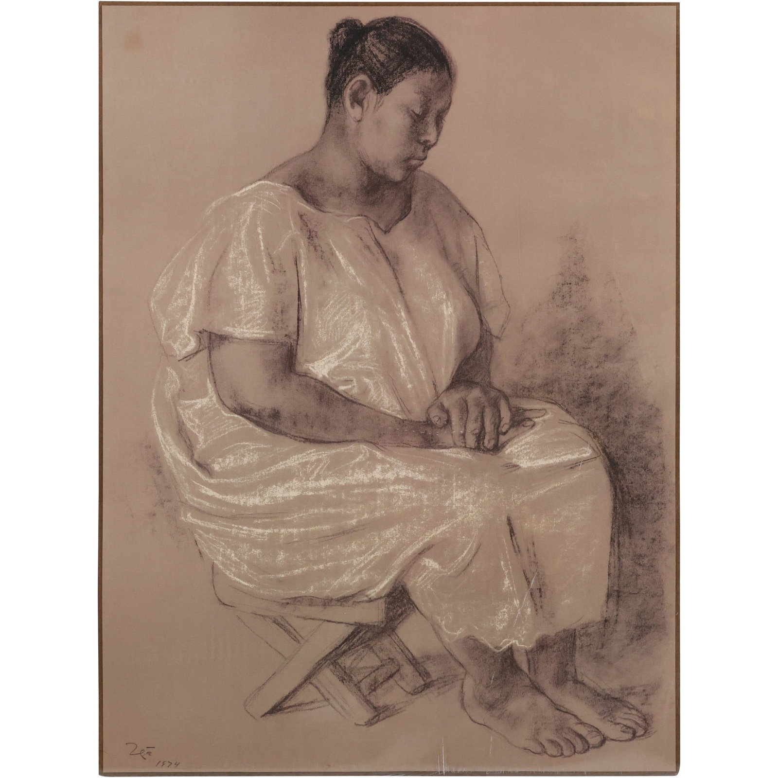 "Martha" by Francisco Zuniga Lithograph on Paper, Signed and Dated 1974 (1 of 17)