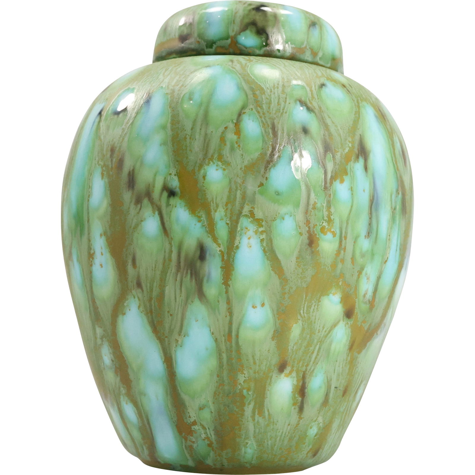 Mid-Century Modern MCM Pottery Vase, Jar with Lid Signed "Beth Salini 1970" (1 of 20)