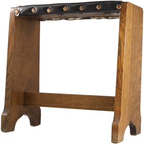 Arts and Crafts Stool. The Lakeside Craft Shops, founded by Fred Dennett in Sheboygan, Wisconsin