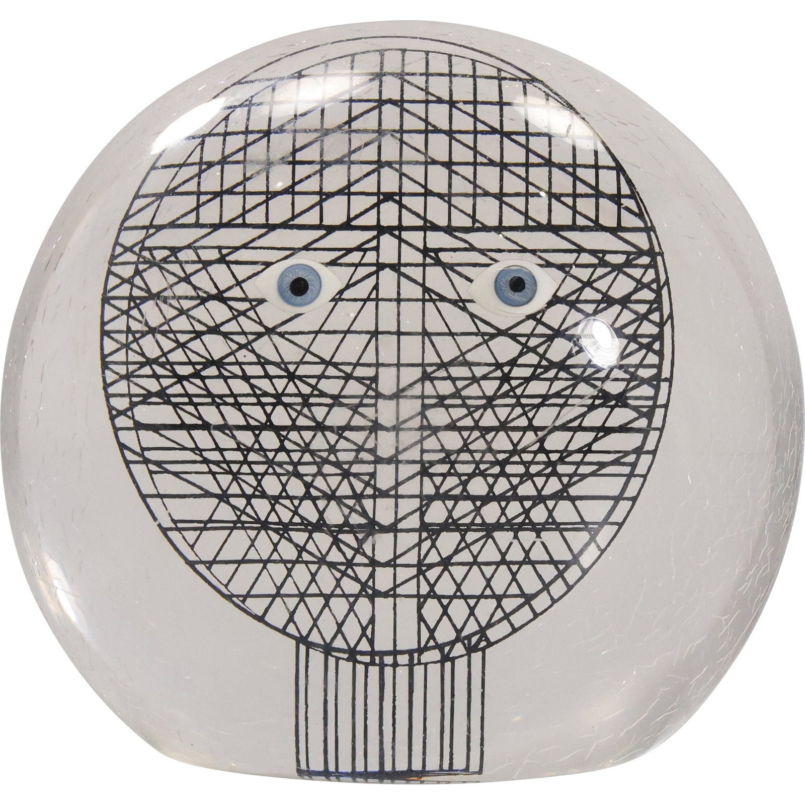 Vintage Merle Edelman Pop-Art Desktop Sculpture, Acrylic Paperweight, 1970s (1 of 13)