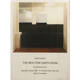 Walter De Maria: The New York Earth Room Poster, 1977
