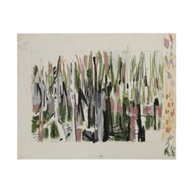 Robert Angeloch, Unsigned, Marsh Landscape, Watercolor Painting on Paper