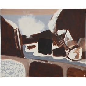 Robert Angeloch, Unsigned, Watercolor Painting on Paper, Coastal Rocks