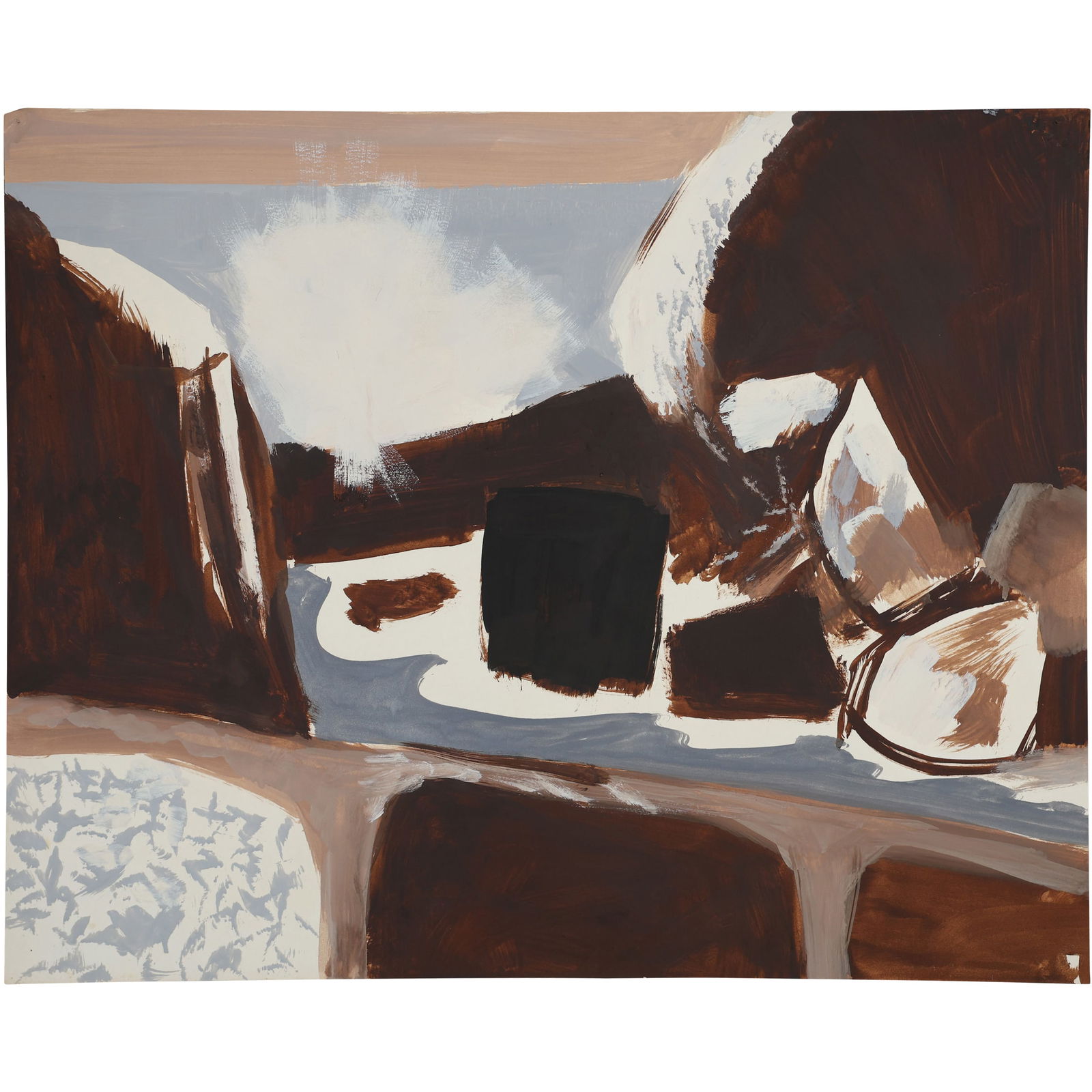 Robert Angeloch, Unsigned, Watercolor Painting on Paper, Coastal Rocks (1 of 10)