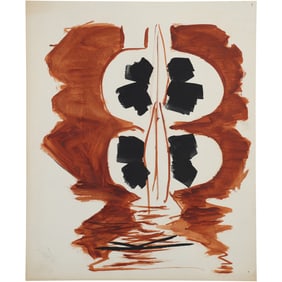 Robert Angeloch, Unsigned, Watercolor Painting on Paper, Abstract Modernism