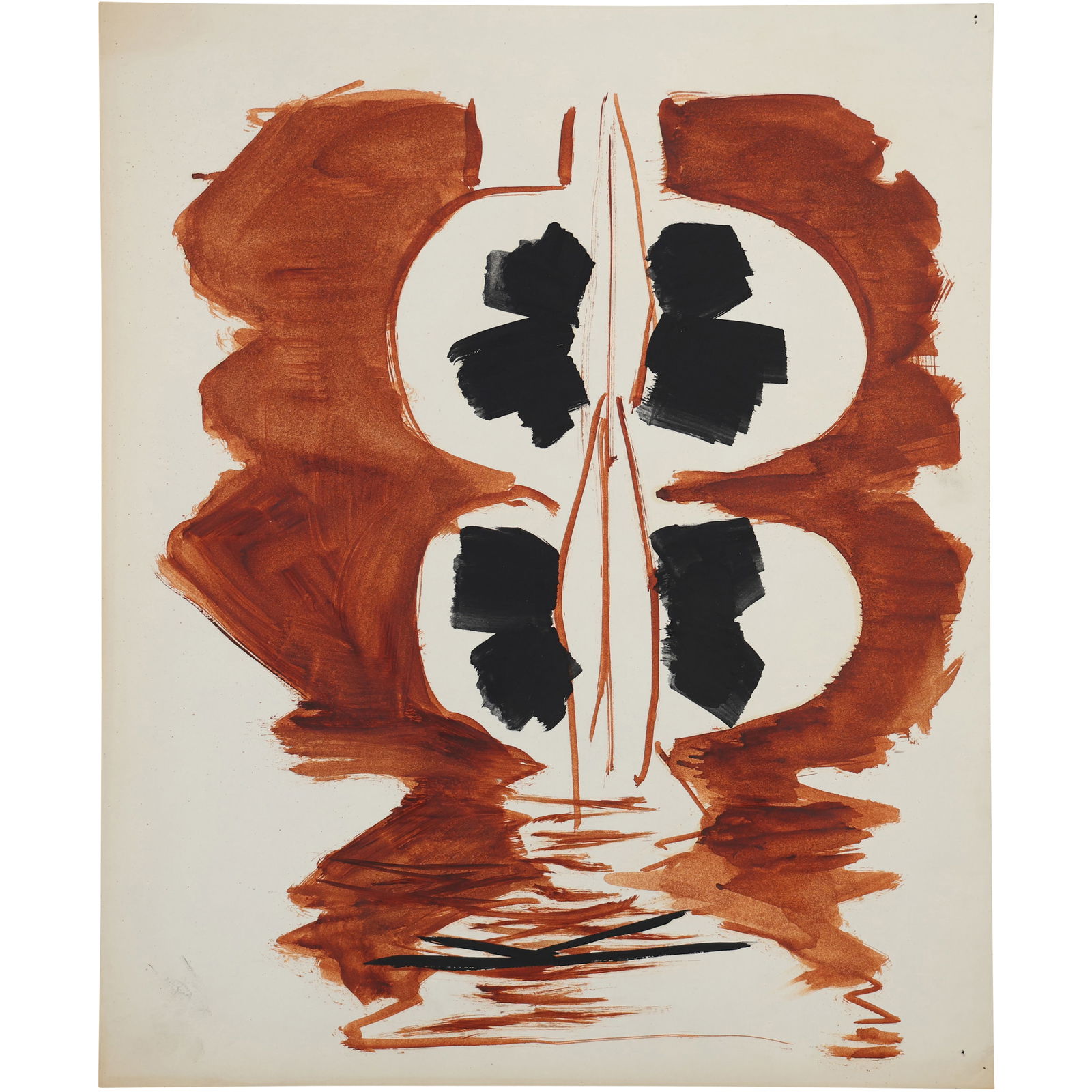 Robert Angeloch, Unsigned, Watercolor Painting on Paper, Abstract Modernism (1 of 10)