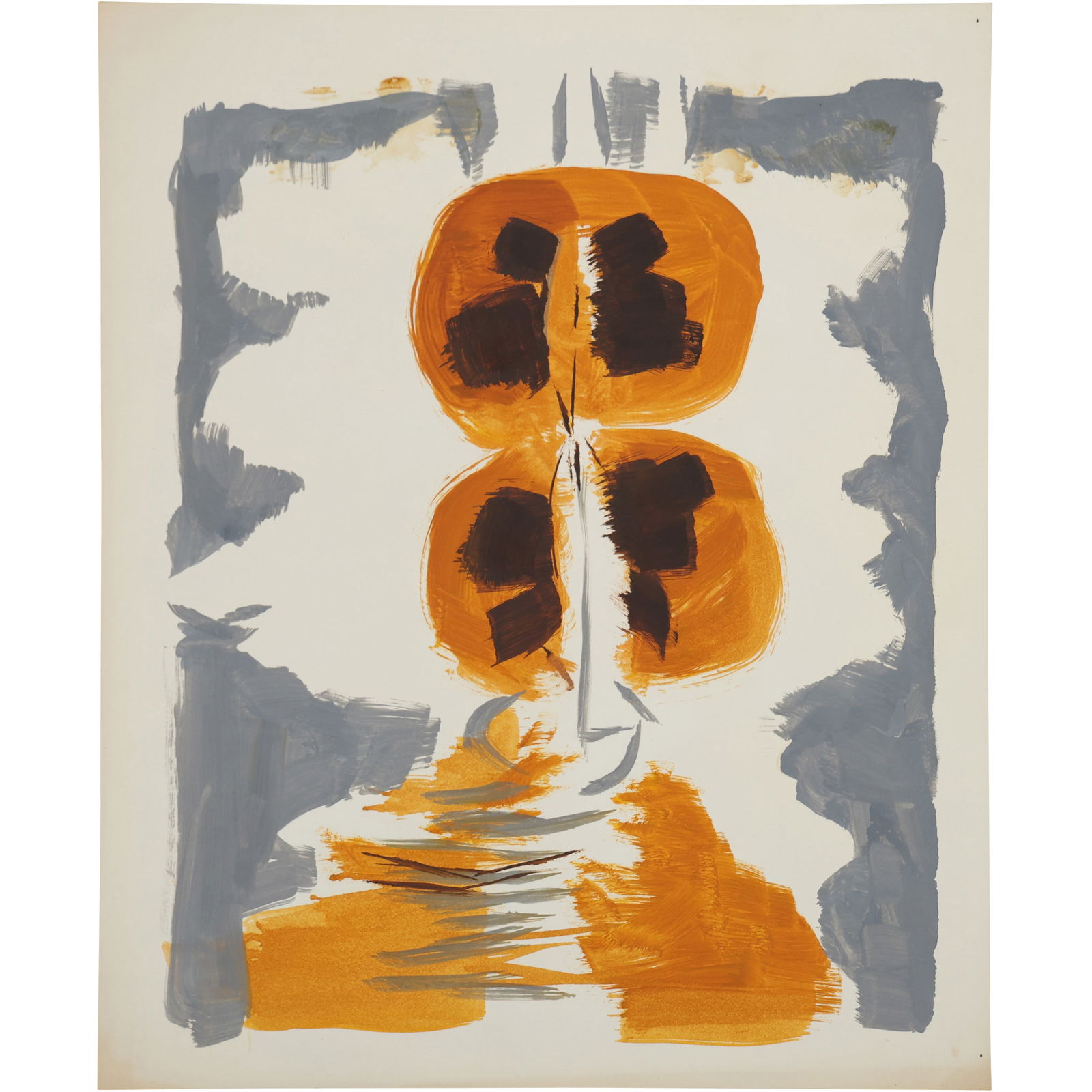 Robert Angeloch, Unsigned, Watercolor Painting on Paper, Abstract Modernism (1 of 10)