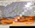 Robert Angeloch, Signed Watercolor Painting Landscape Study for the Woodcut "Cuillin"- RARE