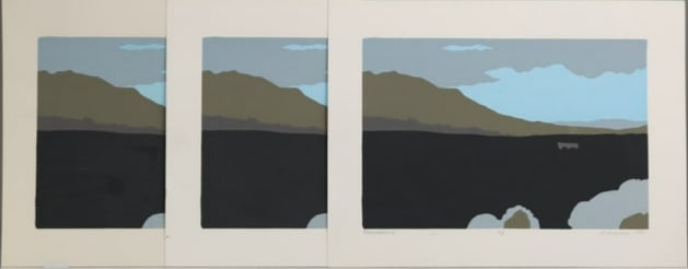 Robert Angeloch 1922-2011, 3 Color Woodcuts, Signed, Dated 1985, 1 A/P & 2 are Test Proofs