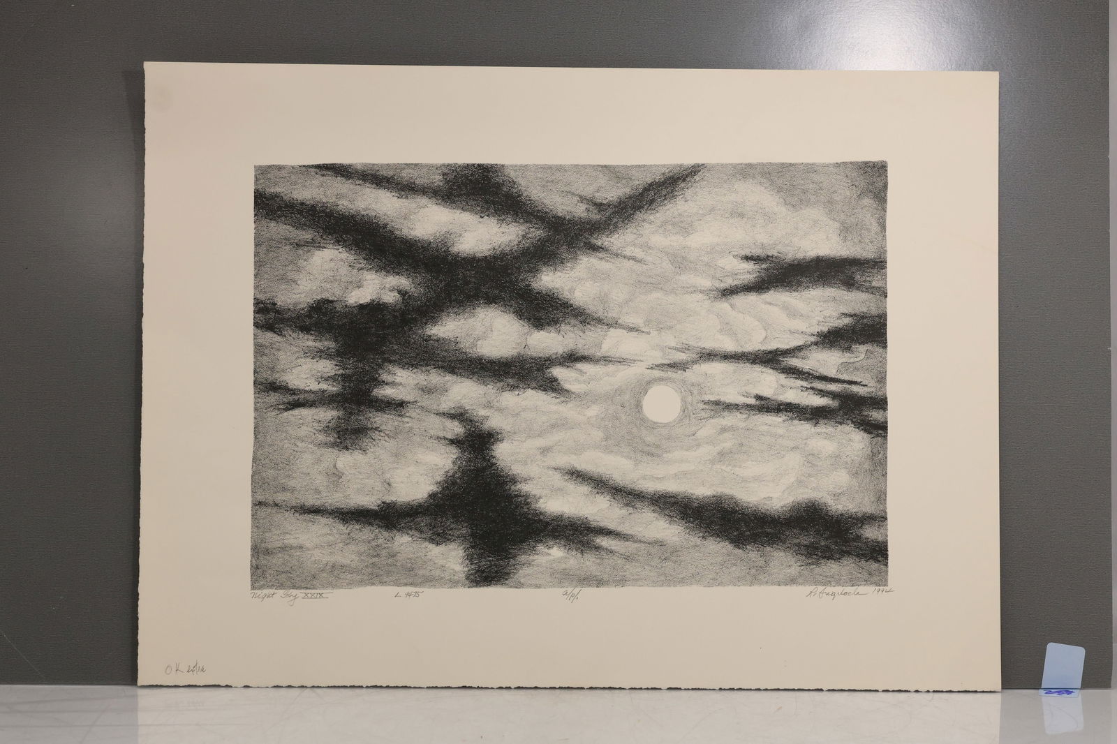 Robert Angeloch, Color Woodcut, Signed, Dated 1994, A/P/1, "Night Sky XXIX", L 9475 (1 of 12)