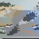 Robert Angeloch 1922-2011, Color Woodcut, Signed, Dated 1979, "Gulls at Whitehead" A/P/3