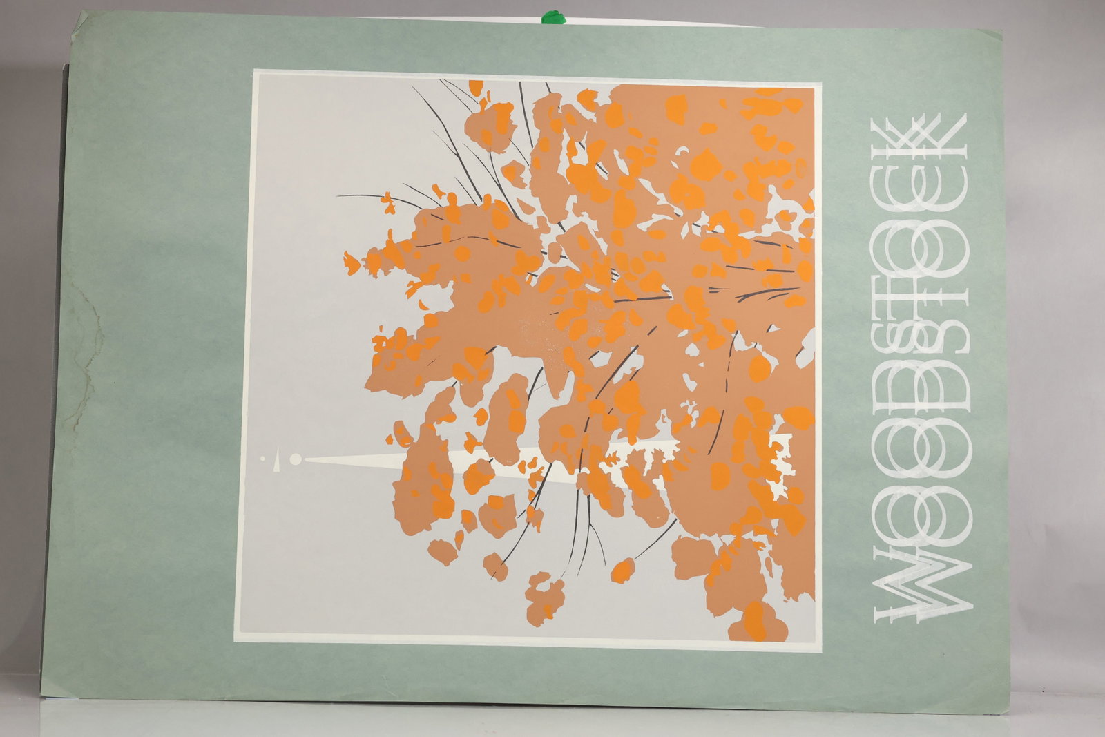 1980s WOODSTOCK POSTER [Triple Strike WOODSTOCK] by Robert Angeloch Woodstock N.Y.: 1980s WOODSTOCK POSTER [Triple Strike WOODSTOCK] by Robert Angeloch Woodstock N.Y. size: 30 x 22 ; Robert Henry Angeloch (1922 - 2011) was active/lived in New York. Robert Angeloch is known for Etcher