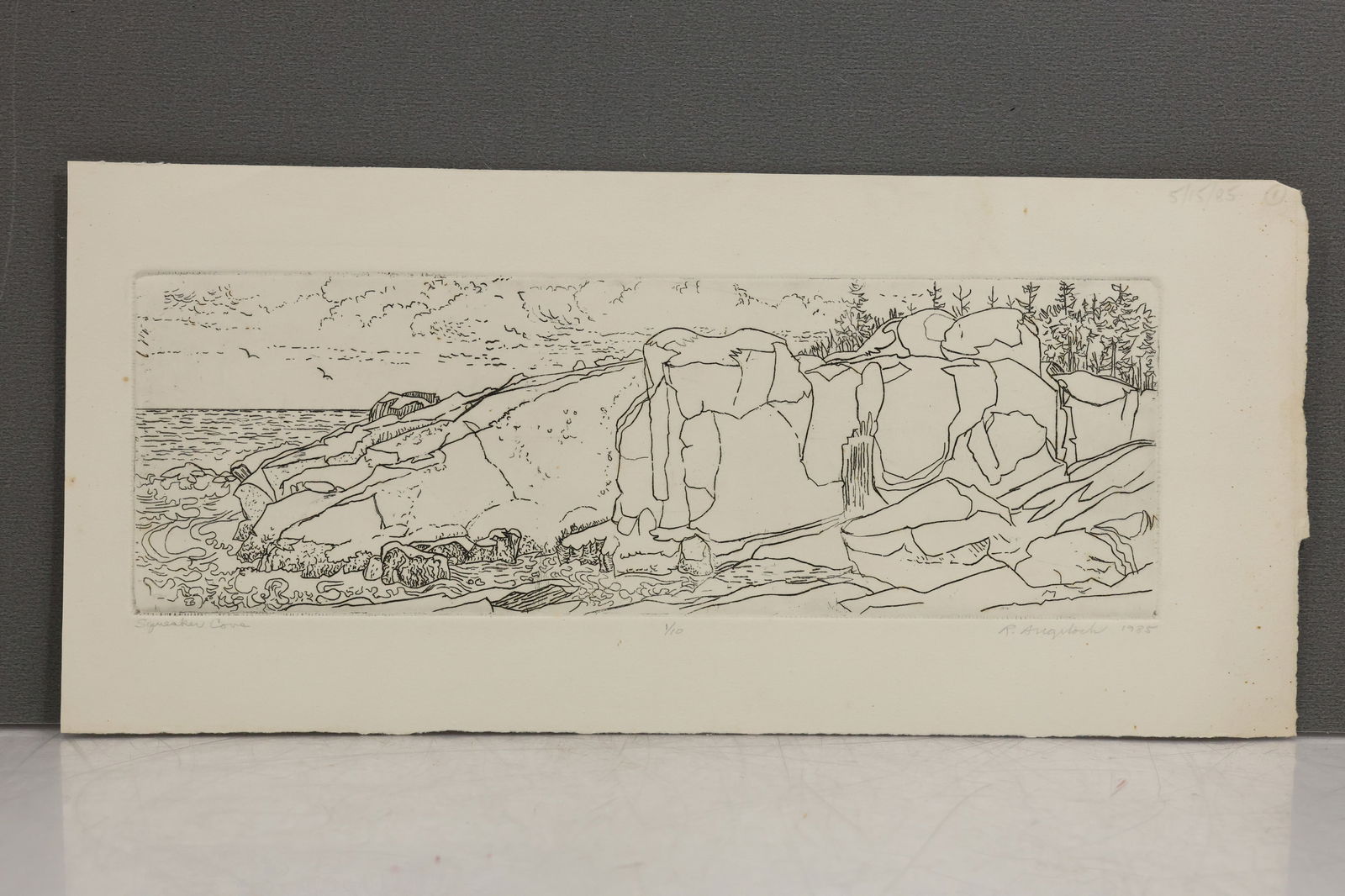 Robert Angeloch 1922-2011, Etching "Squeaker Cove" #1/10, Signed (1 of 8)