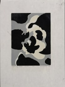 Robert Angeloch 1922-2011, Woodcut, Signed, Dated 1991 "Night Sky XXVI" #3/4, WD#9158