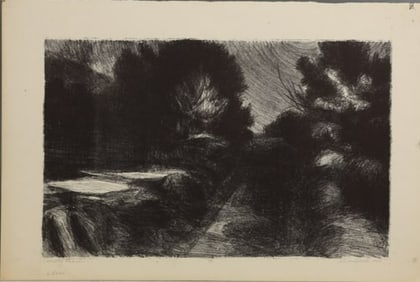 Robert Angeloch 1922-2011, Signed, Dated 1964, Lithograph "Country Road" #4/7, L#6440