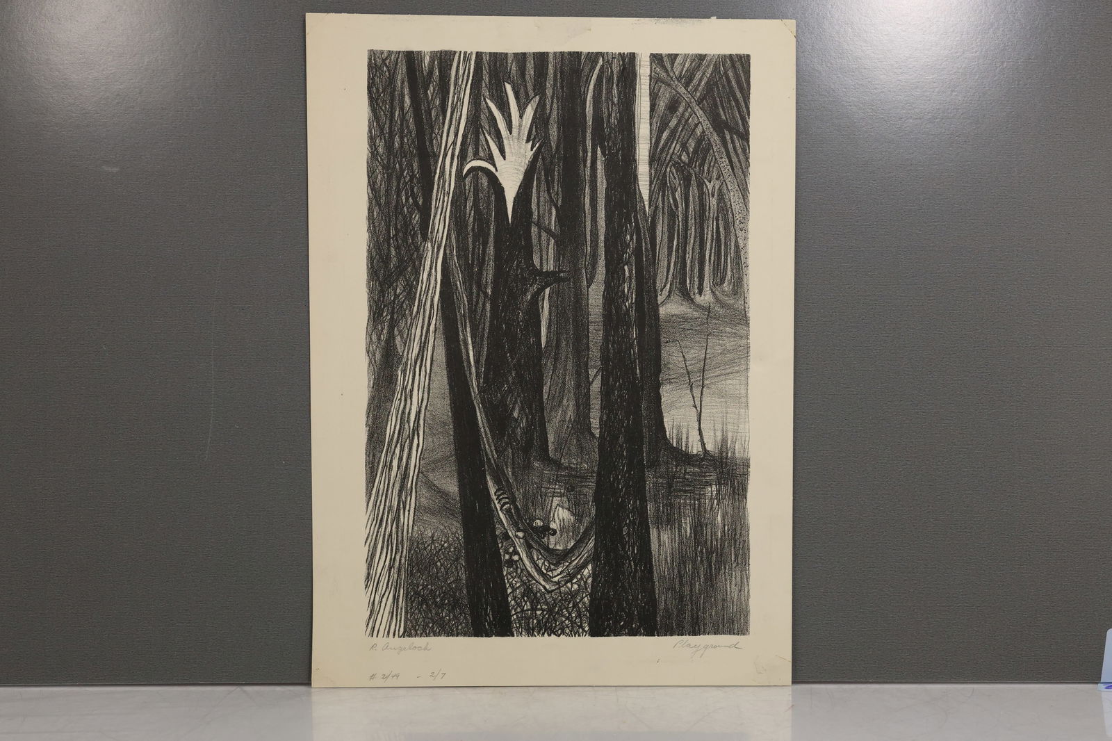 Robert Angeloch 1922-2011, Lithograph, Signed, "Playground" #2/49 , #2/49 (1 of 14)