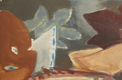 Robert Angeloch 1922-2011, Watercolor Painting on Paper, Signed, Plants