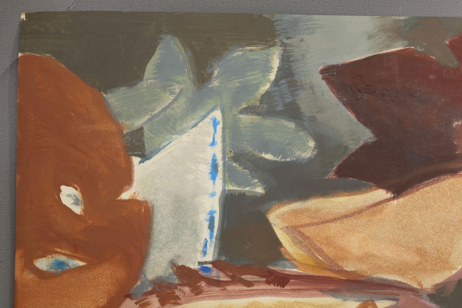 Robert Angeloch 1922-2011, Watercolor Painting on Paper, Signed, Plants (1 of 14)