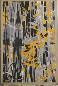 Robert Angeloch 1922-2011, Watercolor Painting on Paper, Unsigned, Woodland Autumn Leaves