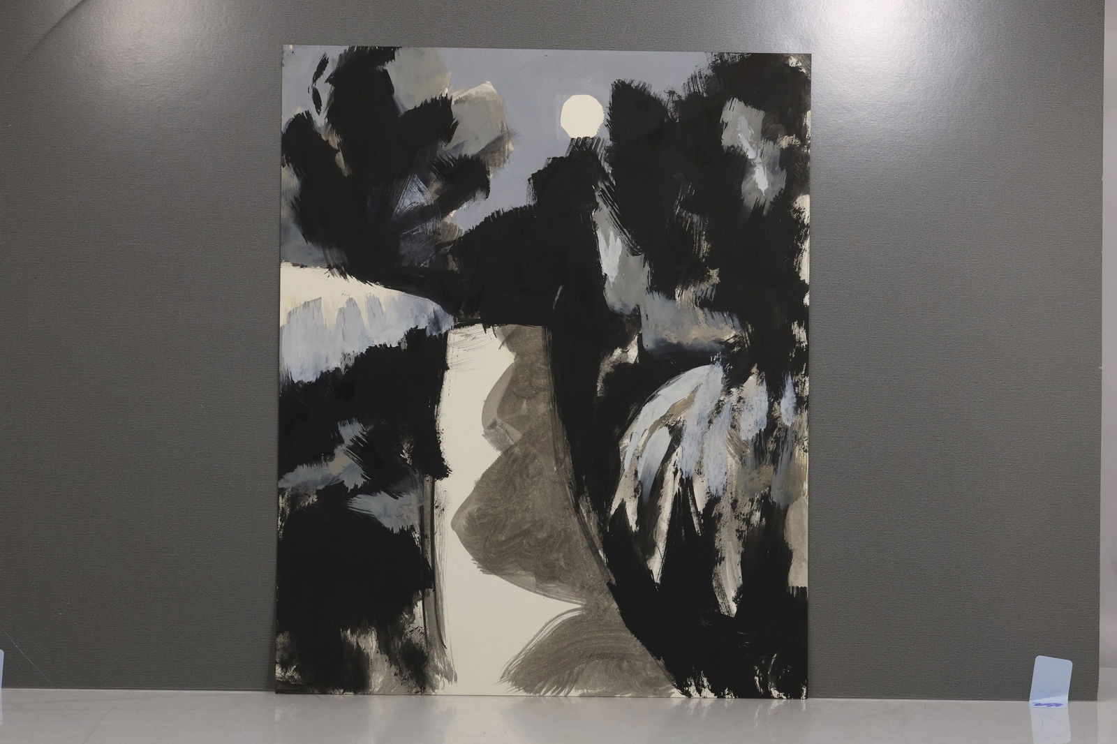 Robert Angeloch 1922-2011, Oil Painting on Board, Signed, Moonlight Landscape (1 of 13)