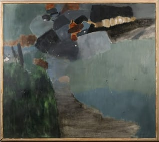 ROBERT ANGELOCH 1922-2011, Large Oil on Board Painting, Signed, Seascape, Artist's Inventory