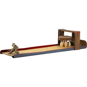 1930s Gotham Champion Tin Litho Bowling Alley – Vintage Toy by Gotham Pressed Steel Corp., N.Y.