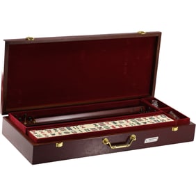 Chinese Mahjong Game Set in Carrying Case