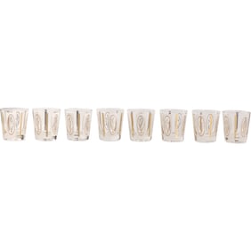 Set of 8 Vintage Highball Glasses, Autumn Gold by CENTURY SERVICE