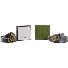 2 Novelty GUCCI Fashion Belts New in Box