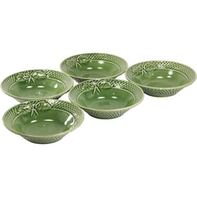 Set of 5 Bordallo Pinheiro Portugal Bunny Bowls 7.5 in. diameter