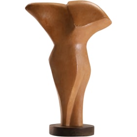 Terracotta Cubism Female Torso Sculpture attributed to Alexander Archipenko, Ukrainian-American