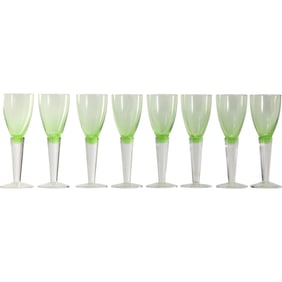 Set 8 Bormioli Rocco Limoncino liqueur glasses, stemmed glasses designed for serving limoncello