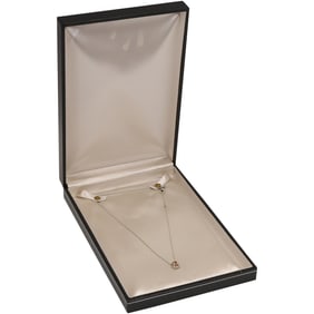 DAVID YURMAN DY .925 Sterling Silver with Faceted Quartz Stone Necklace 18 in. x 1/4 in.