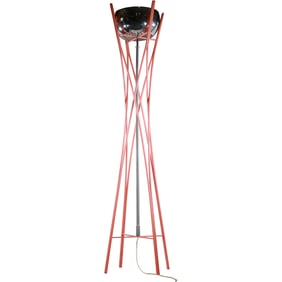 Imap Metal Base "Criss Cross" Sculptured Floor Lamp 72 inches height x 17 in. wide